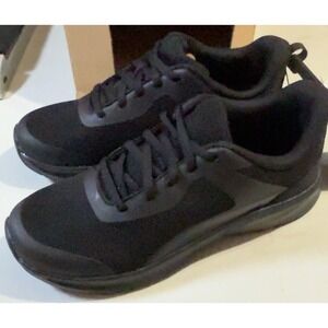Athletic Works Women's 7.5 Black Mesh Jogger Sneakers NWT New